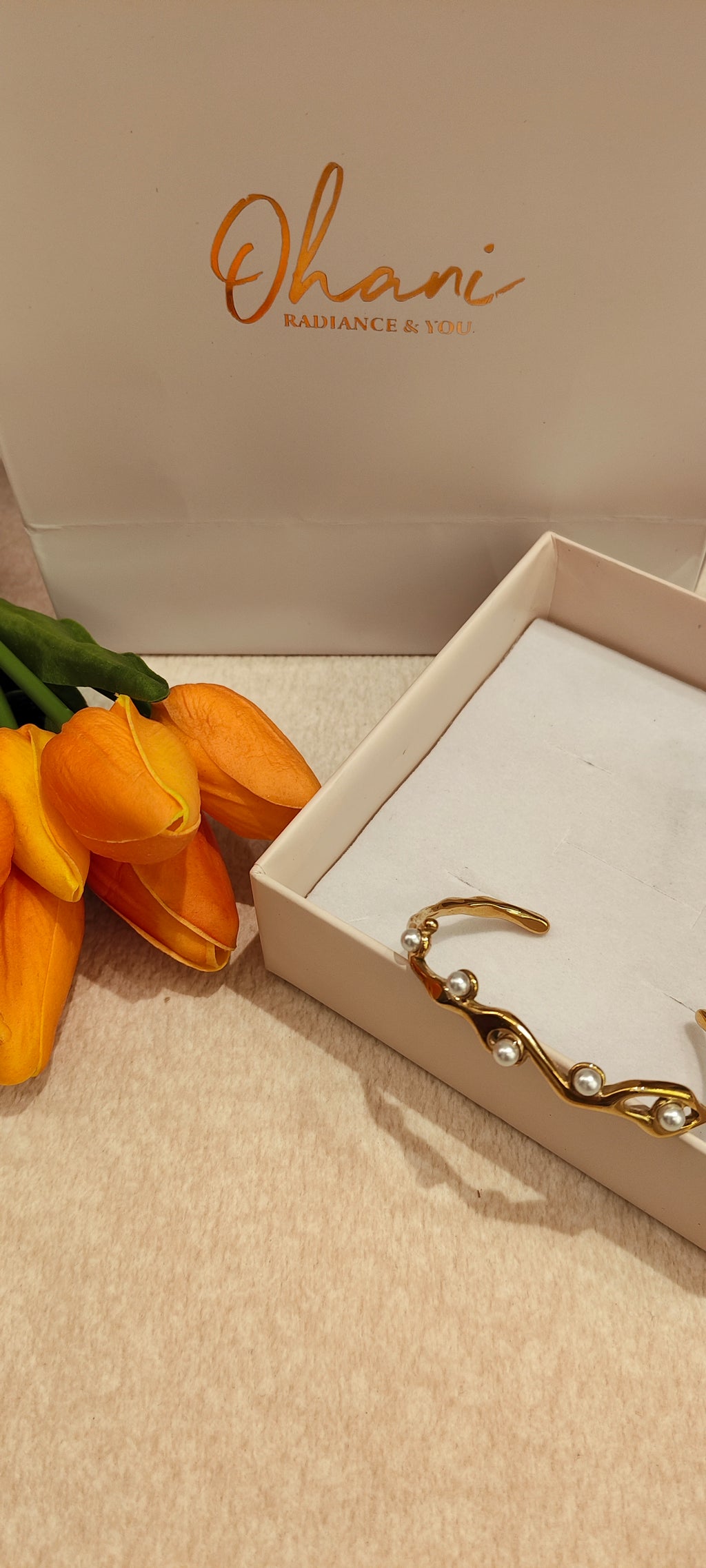 Antique Bamboo Pearl Bracelet