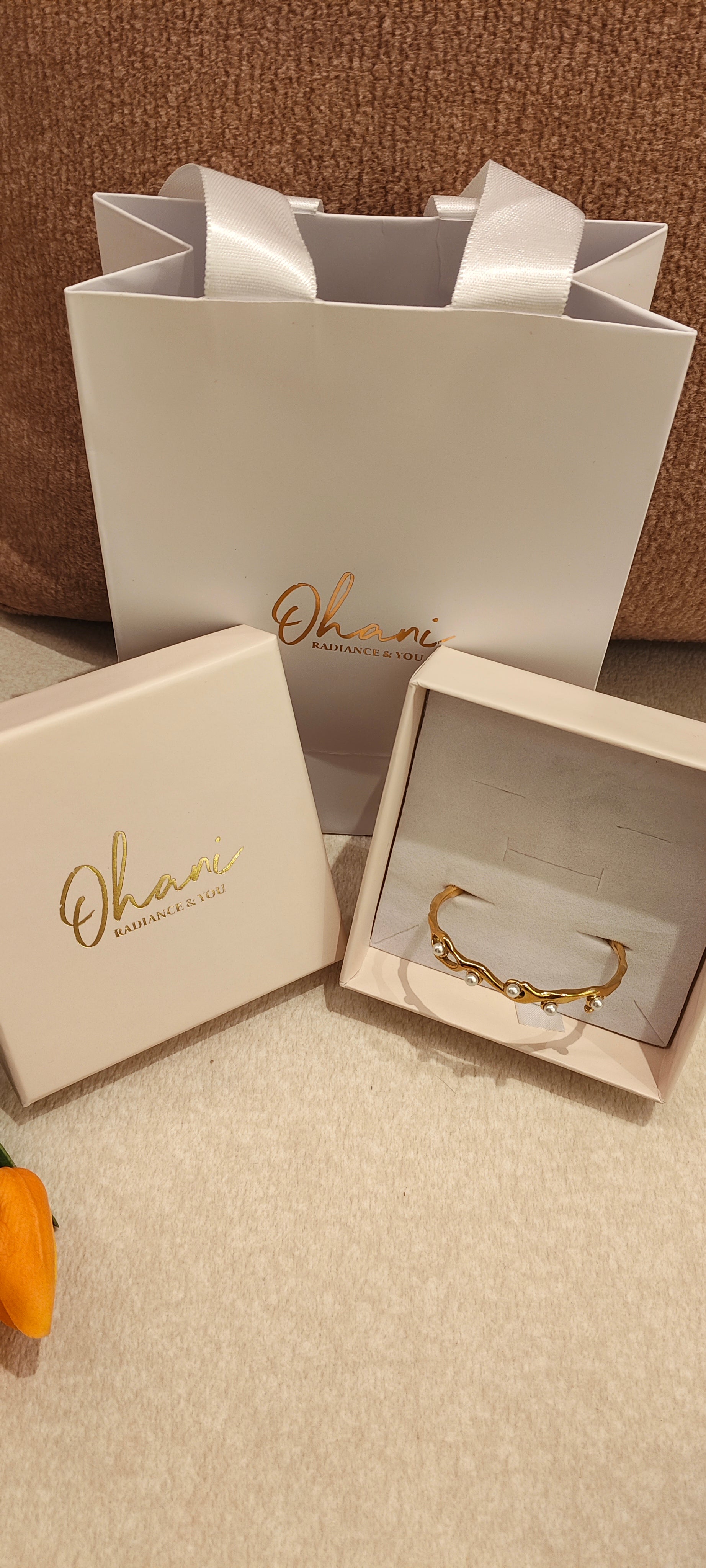 Antique Bamboo Pearl Bracelet