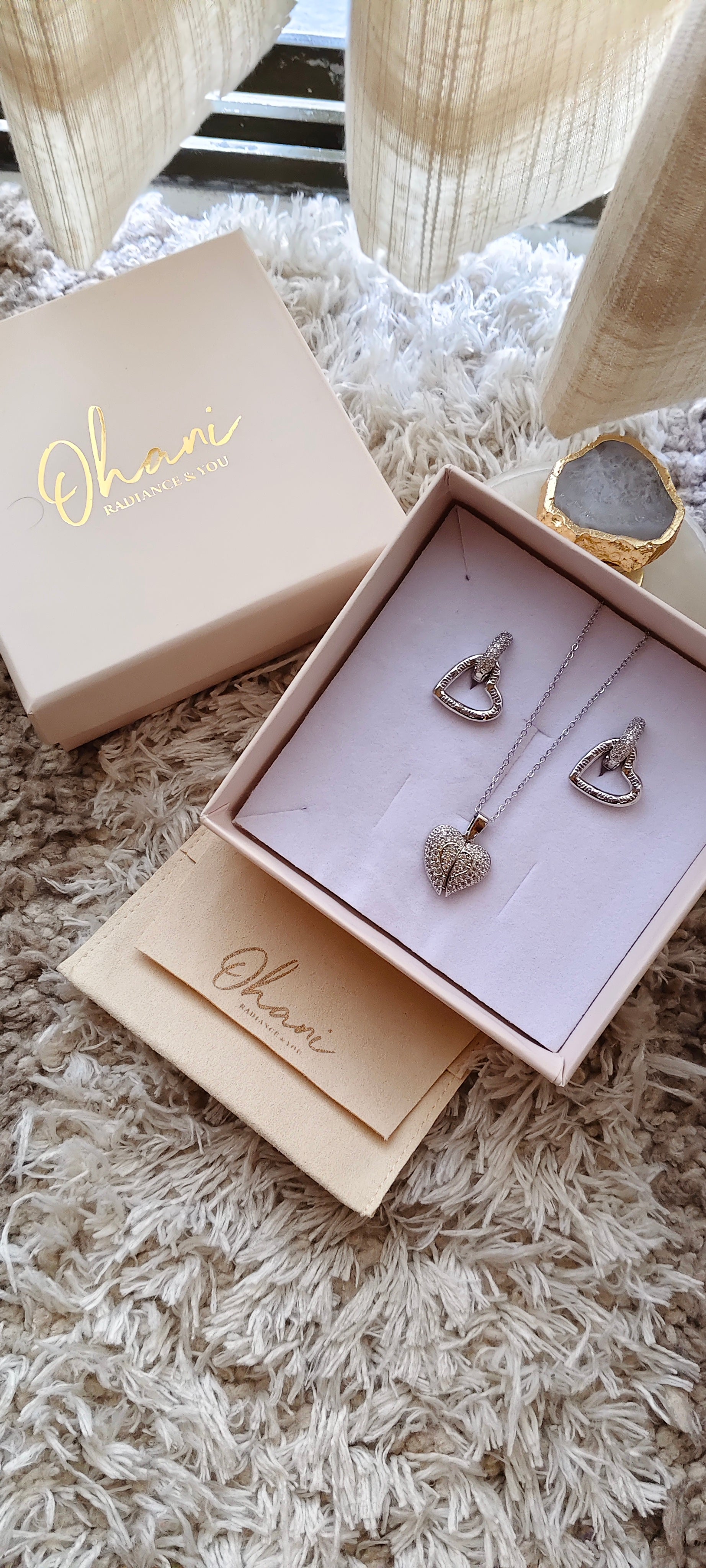 Dual Charm Necklace (Silver)